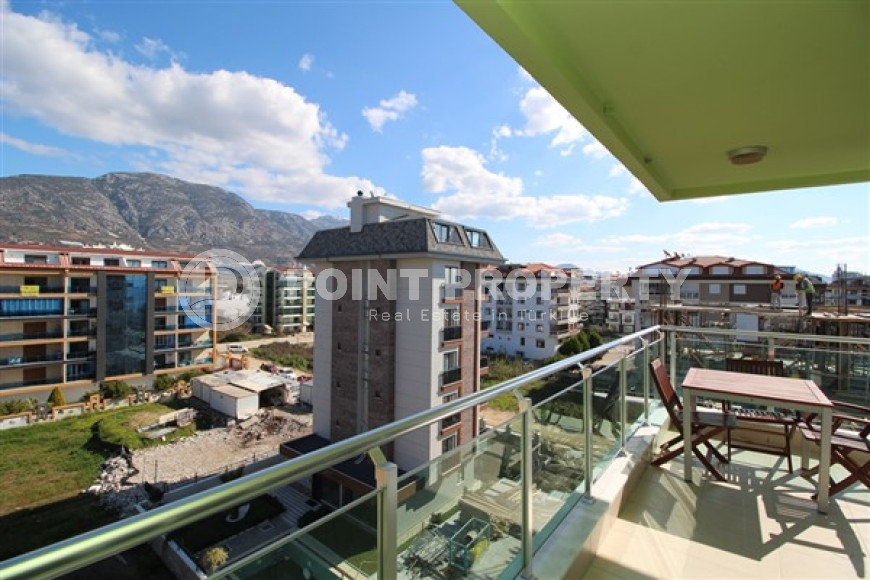 Видовая двухуровневая квартира 130 м2 с двумя ванными комнатами и балконами, район Кестель-id-4429-фото-14