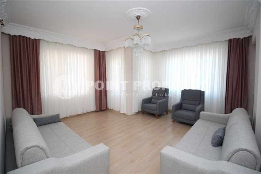 Атмосферная четырёхкомнатная квартира с площадью 135 м2, Аланья, Кадипаша-id-4430-фото-3