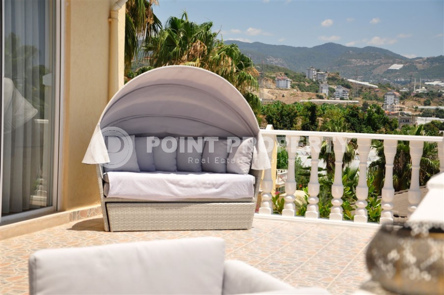 Уютная двухэтажная меблированная вилла с тремя спальнями, 200м² в районе Алании Конаклы.-id-1367-фото-5