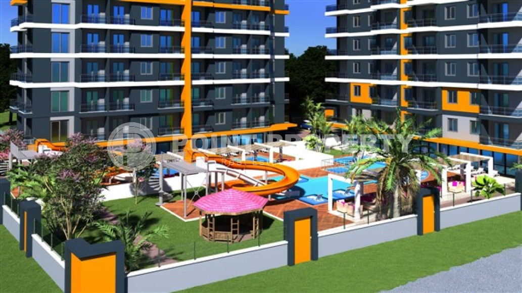 Modern 2+1 apartments in a complex under construction 150 meters from the sea, Mahmutlar district-id-4436-photo-3