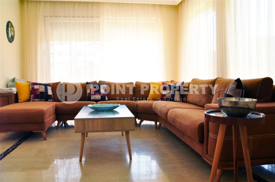 Уютная двухэтажная меблированная вилла с тремя спальнями, 200м² в районе Алании Конаклы.-id-1367-фото-8