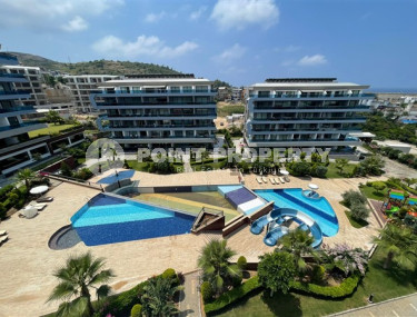 View duplex 3+1, 200 m², private pool in the elite complex of Kargicak. Alanya-id-1369-photo-1