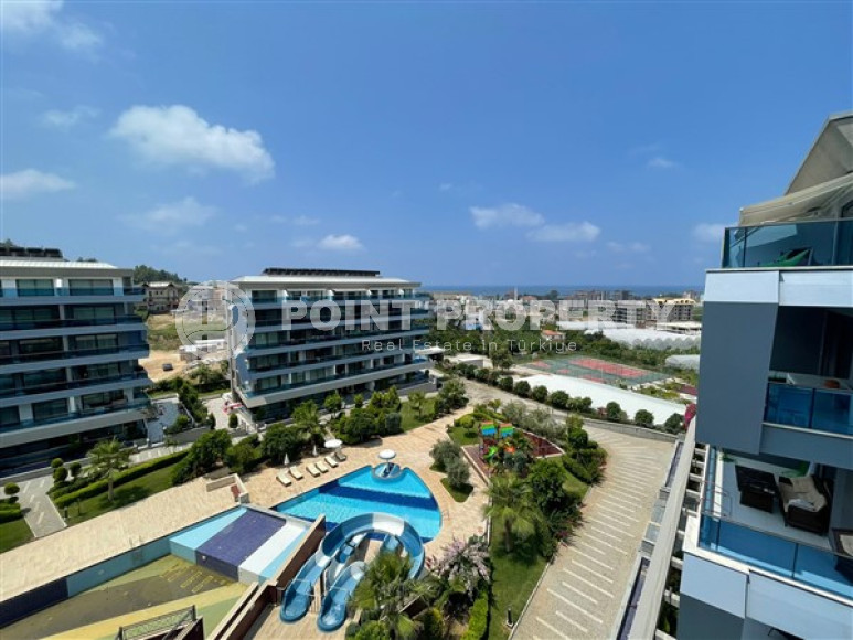 View duplex 3+1, 200 m², private pool in the elite complex of Kargicak. Alanya-id-1369-photo-2