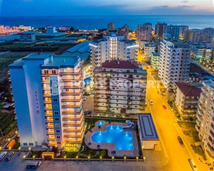 Прекрасная светлая квартира 1+1 на 8-м этаже с панорамным видом на город и горы в 500 метрах от моря.-id-4459-фото-9