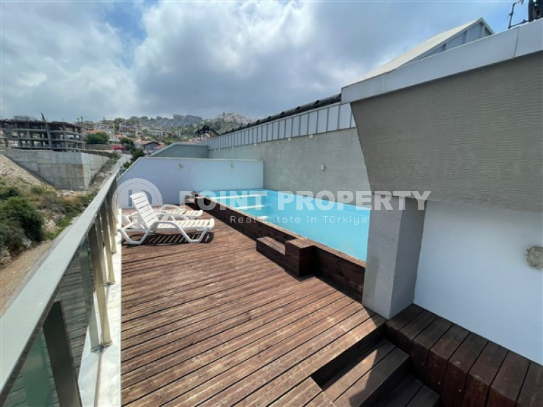 View duplex 3+1, 200 m², private pool in the elite complex of Kargicak. Alanya-id-1369-photo-18