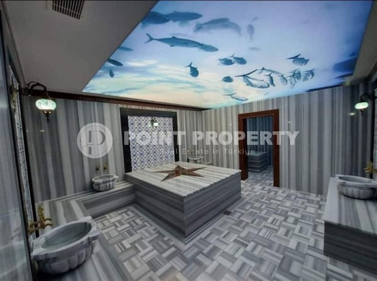 Стильная современная квартира 2+1 в 600 метрах от моря в центре спокойного района Аланьи Тосмур.-id-4465-фото-19