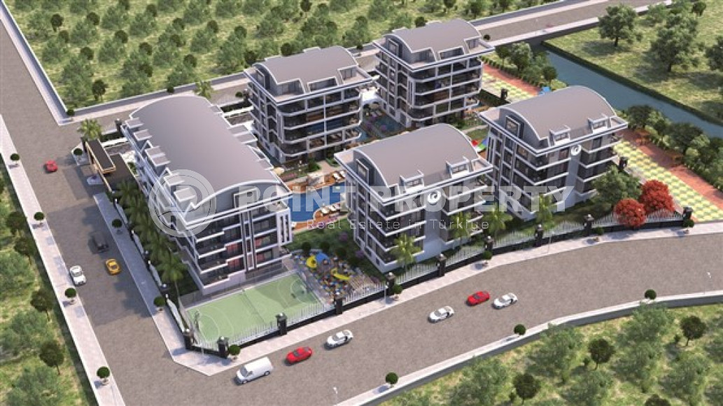 Просторный дуплекс на 4-м этаже с мансардой в резиденции на завершающем этапе строительства в комфортабельном районе Аланьи Оба.-id-4467-фото-2