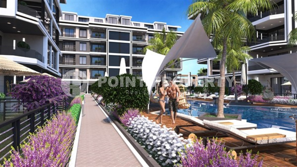 Просторный дуплекс на 4-м этаже с мансардой в резиденции на завершающем этапе строительства в комфортабельном районе Аланьи Оба.-id-4467-фото-4