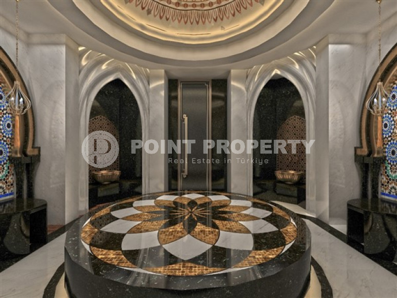 Просторный дуплекс на 4-м этаже с мансардой в резиденции на завершающем этапе строительства в комфортабельном районе Аланьи Оба.-id-4467-фото-12