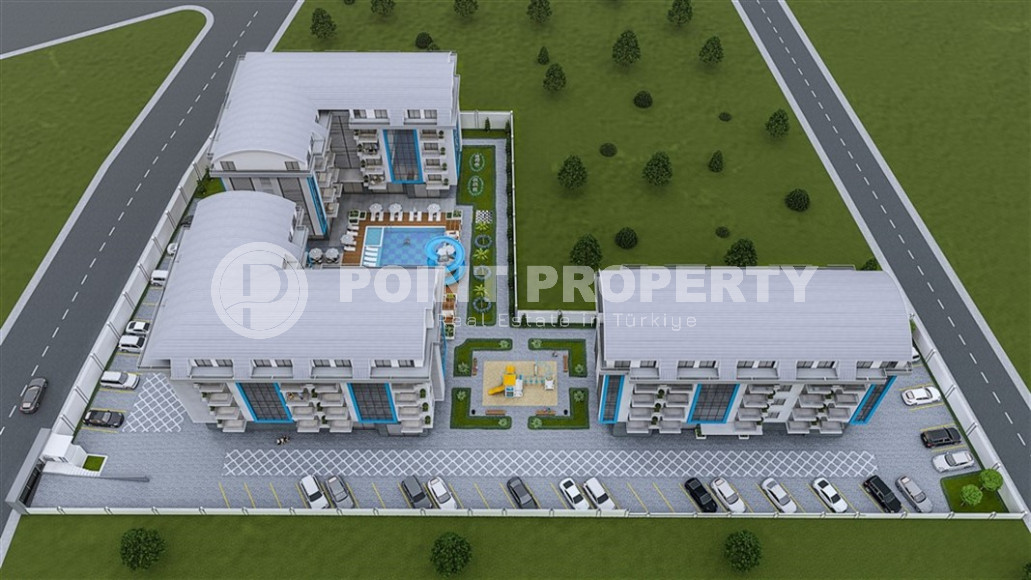 Двухкомнатные апартаменты в резиденции 2022 года состоящей из трех корпусов, район Оба-id-4473-фото-8