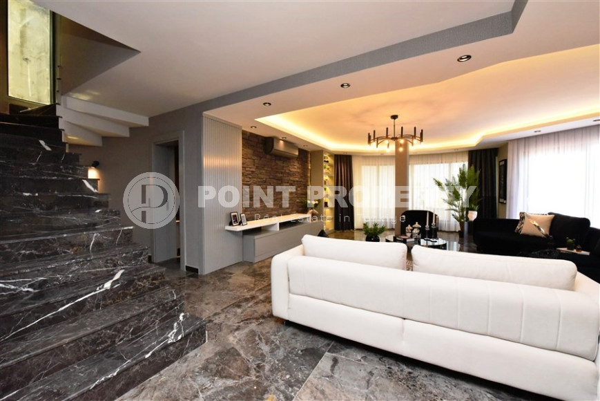 Элитная трехэтажная вилла 4+1, 300м², с личным бассейном, в горах района Алании - Каргыджак-id-1370-фото-5