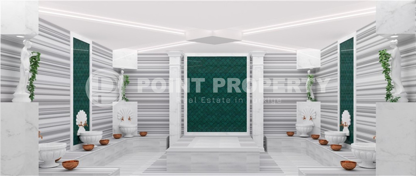 Двухкомнатные апартаменты в резиденции 2022 года состоящей из трех корпусов, район Оба-id-4473-фото-19