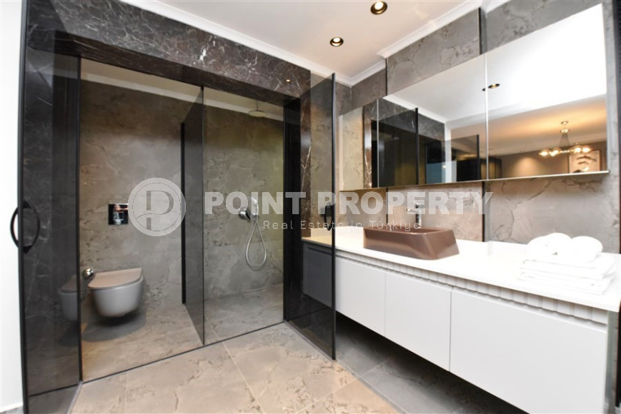 Элитная трехэтажная вилла 4+1, 300м², с личным бассейном, в горах района Алании - Каргыджак-id-1370-фото-17