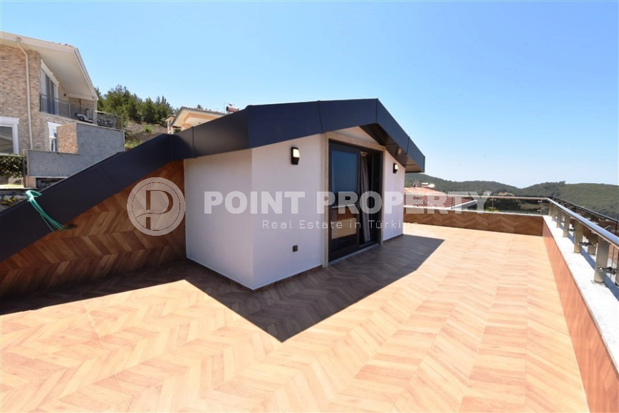 Элитная трехэтажная вилла 4+1, 300м², с личным бассейном, в горах района Алании - Каргыджак-id-1370-фото-35