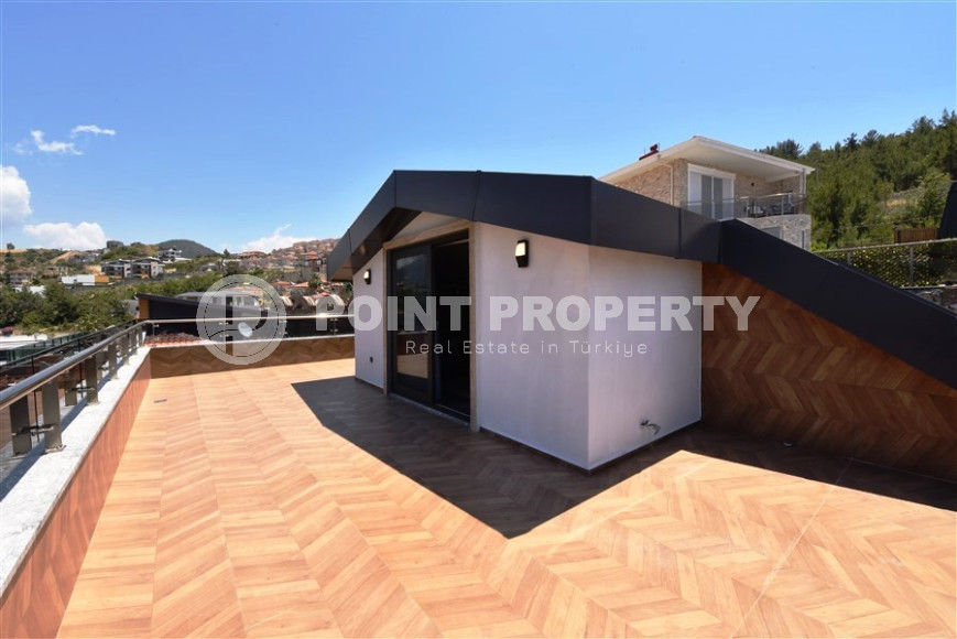 Элитная трехэтажная вилла 4+1, 300м², с личным бассейном, в горах района Алании - Каргыджак-id-1370-фото-37