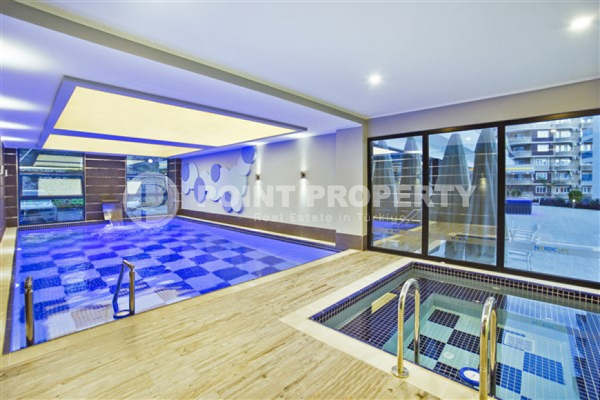 Комфортабельные апартаменты 110 м2 в комплексе с бассейнами, аквапарком, теннисным кортом, Тосмур-id-4491-фото-17