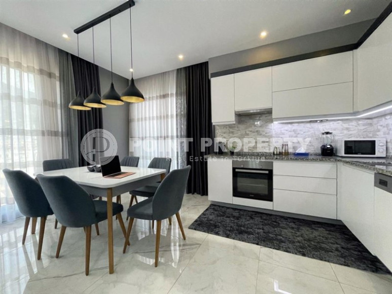 Стильная квартира со строгим интерьером и жилой площадью 110 м2, Аланья, Гуллер Пинари-id-4492-фото-7