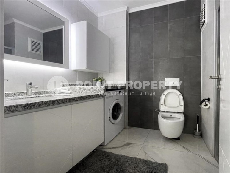 Стильная квартира со строгим интерьером и жилой площадью 110 м2, Аланья, Гуллер Пинари-id-4492-фото-11