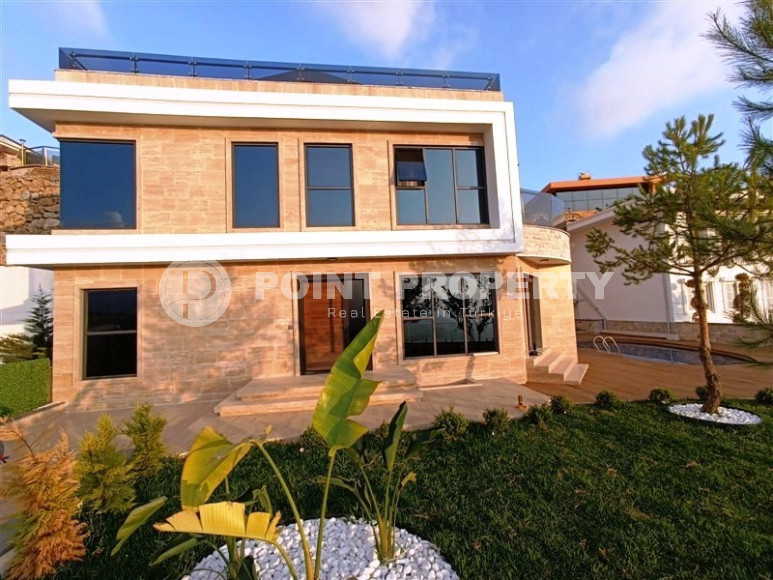 Элитная трехэтажная вилла 4+1, 300м², с личным бассейном, в горах района Алании - Каргыджак-id-1370-фото-49