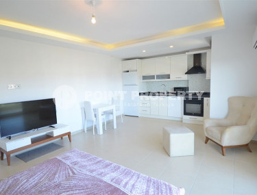 Недорогая студия с планировкой 1+0 и площадью 45 м2 в комплексе с инфраструктурой, Авсаллар-id-4510-фото-3