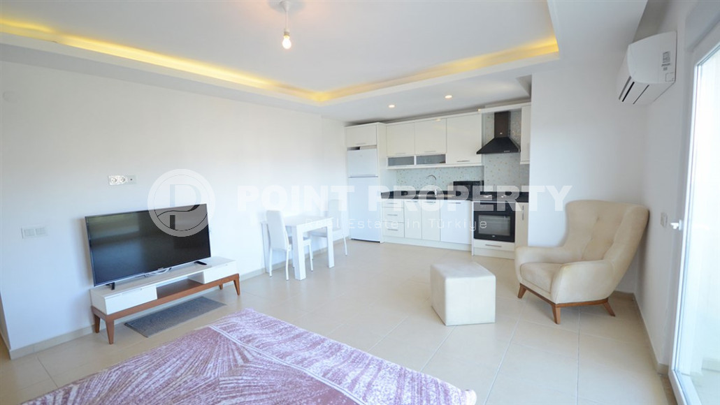 Недорогая студия с планировкой 1+0 и площадью 45 м2 в комплексе с инфраструктурой, Авсаллар-id-4510-фото-3