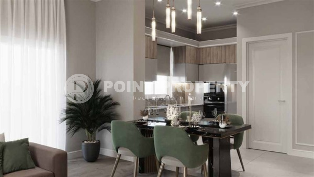 Недорогая двухкомнатная квартира 57 м2 в новой резиденции, в районе Авсаллар-id-4528-фото-4