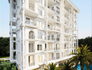 Недорогая двухкомнатная квартира 57 м2 в новой резиденции, в районе Авсаллар-id-4528-фото-5