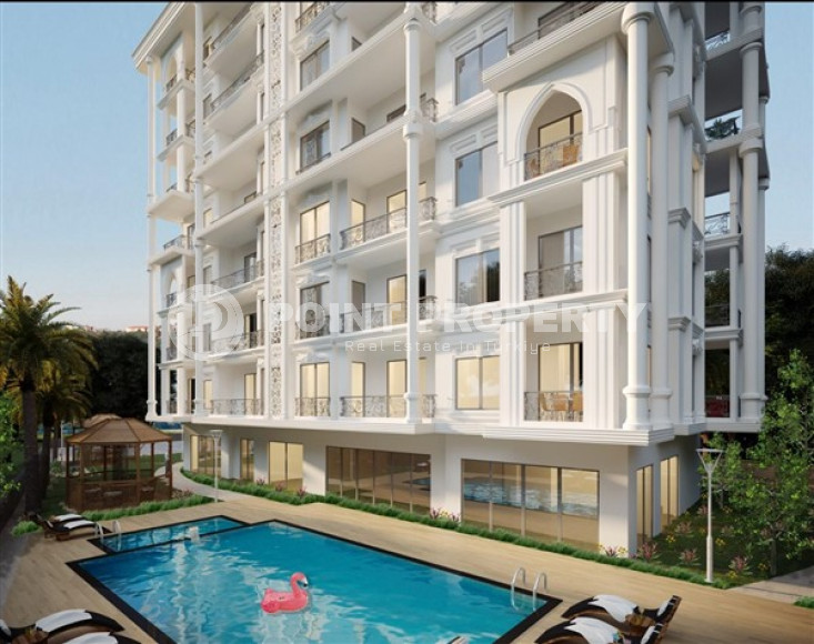 Недорогая двухкомнатная квартира 57 м2 в новой резиденции, в районе Авсаллар-id-4528-фото-6