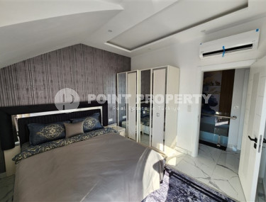 Новые двухуровневые апартаменты с дизайнерским ремонтом в центре Аланьи и в 900 метрах от моря.-id-4533-фото-5