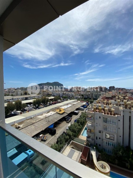 Панорамная комфортабельная квартира с хорошим ремонтом на 7-м этаже в самом центре Аланьи.-id-4535-фото-4