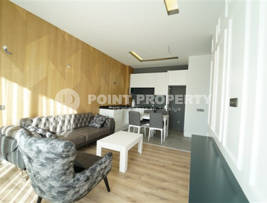 Современные двухкомнатные апартаменты 55 м2 с классическим интерьером комнат, центр Аланьи-id-4548-фото-2