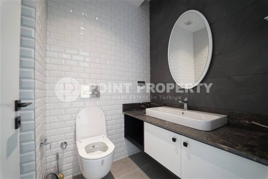 Современные двухкомнатные апартаменты 55 м2 с классическим интерьером комнат, центр Аланьи-id-4548-фото-6