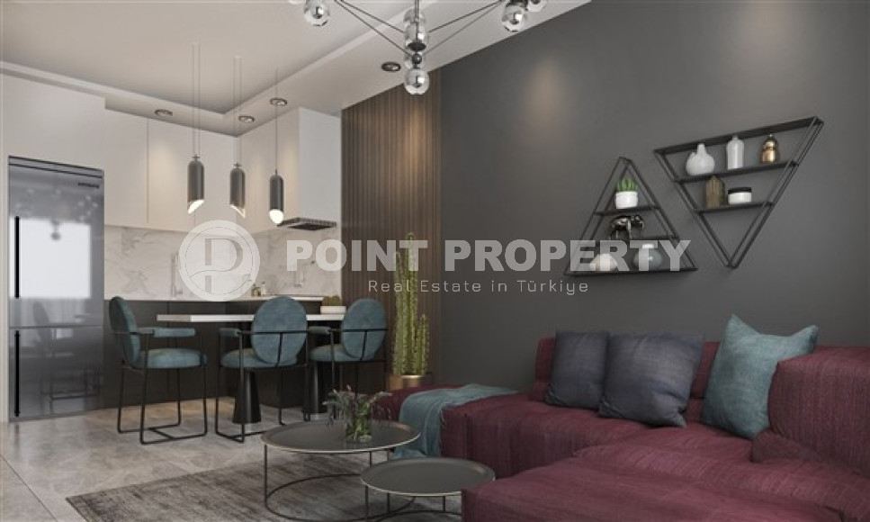 Новые апартаменты с планировкой комнат 1+1 и балконом, район Оба-id-4564-фото-3