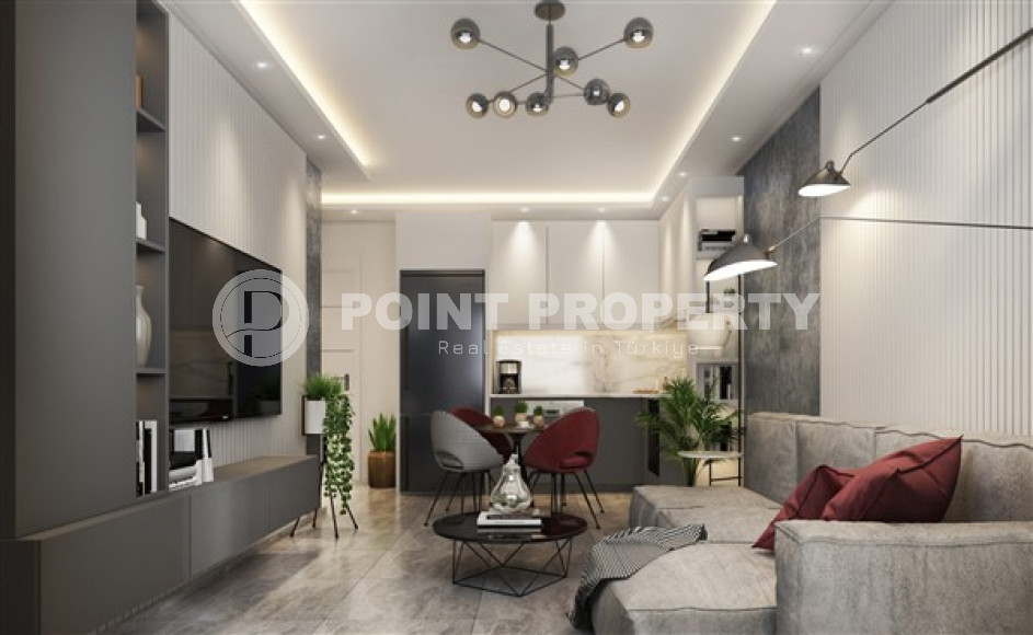 Новые апартаменты с планировкой комнат 1+1 и балконом, район Оба-id-4564-фото-4