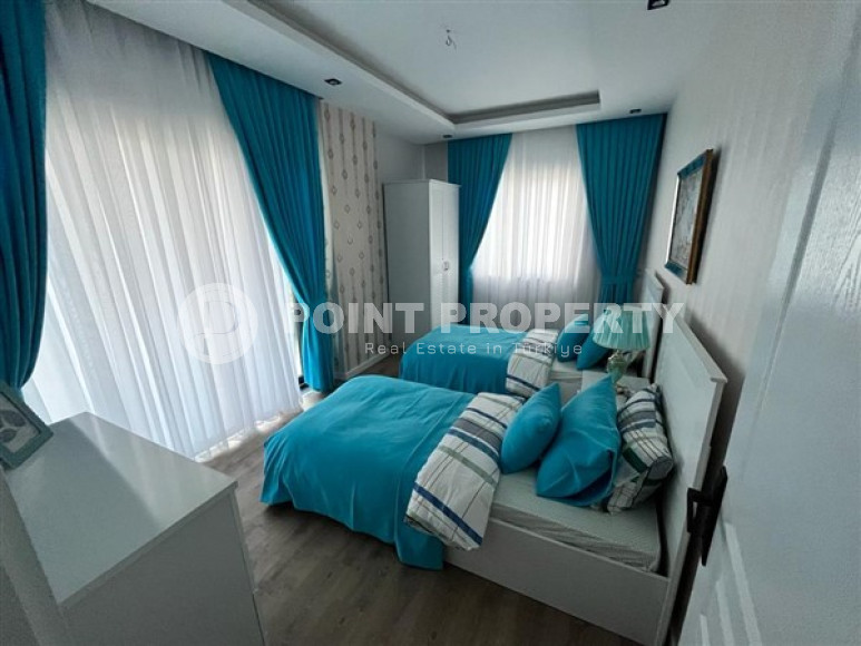 Роскошная четырёхкомнатная квартира с мебелью к комплексе 2022 года, район Оба-id-4567-фото-4