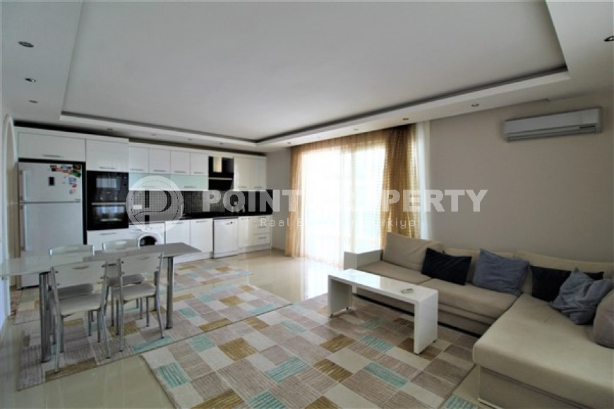 Меблированные апартаменты 85 м2 с балконом в 400 метрах от Средиземного моря, Тосмур-id-4587-фото-4