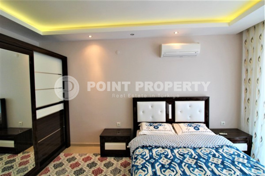 Меблированные апартаменты 85 м2 с балконом в 400 метрах от Средиземного моря, Тосмур-id-4587-фото-5