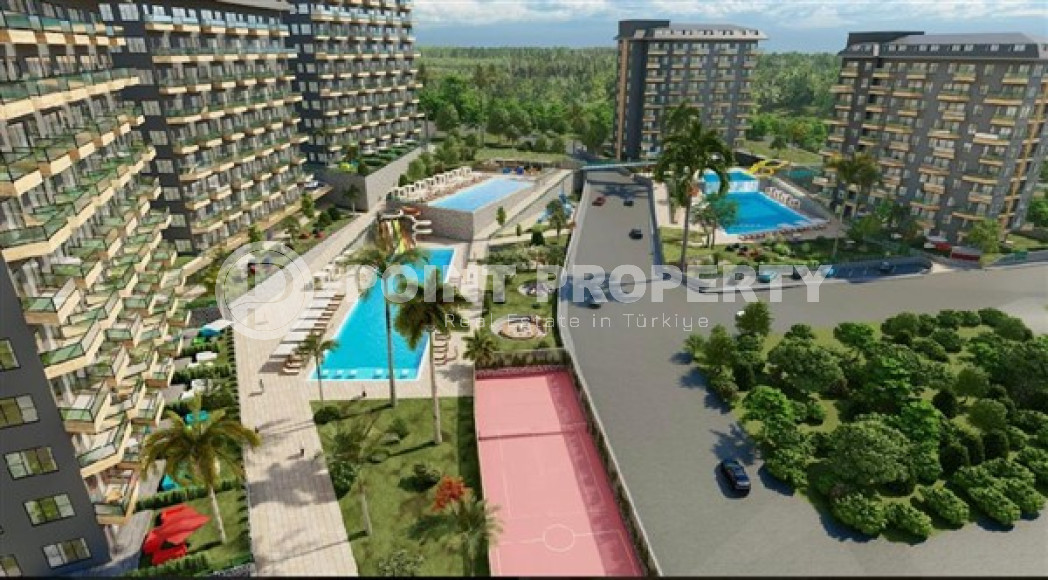 Бюджетные апартаменты с площадью 48 м2 в строящемся комплексе, район Авсаллар-id-4589-фото-3