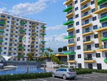 Бюджетные апартаменты с площадью 48 м2 в строящемся комплексе, район Авсаллар-id-4589-фото-4