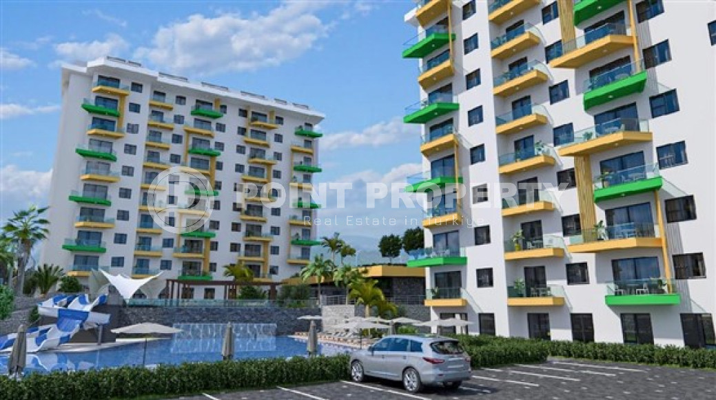 Бюджетные апартаменты с площадью 48 м2 в строящемся комплексе, район Авсаллар-id-4589-фото-4