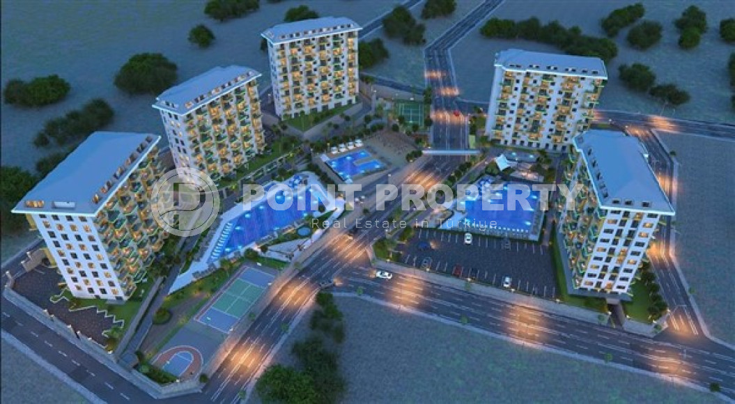 Бюджетные апартаменты с площадью 48 м2 в строящемся комплексе, район Авсаллар-id-4589-фото-5