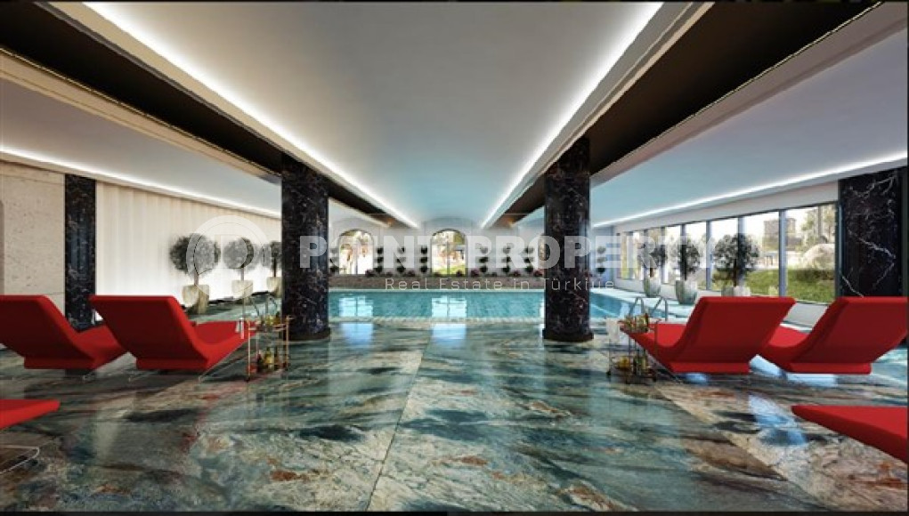 Бюджетные апартаменты с площадью 48 м2 в строящемся комплексе, район Авсаллар-id-4589-фото-11