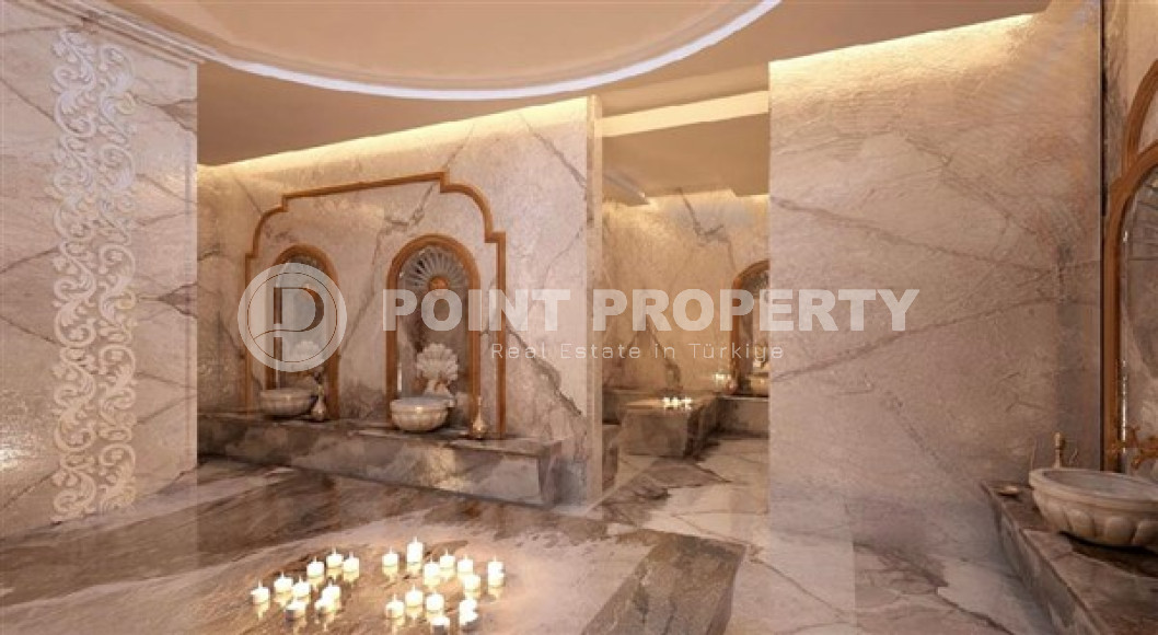 Бюджетные апартаменты с площадью 48 м2 в строящемся комплексе, район Авсаллар-id-4589-фото-12