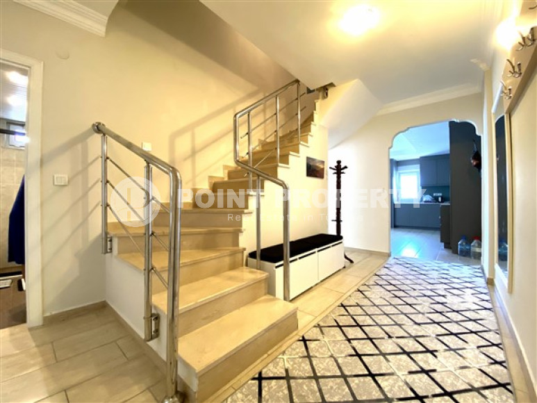 Пентхаус 4+1 в районе Оба на аренду для большой семьи в 300 м от моря.-id-4583-фото-11