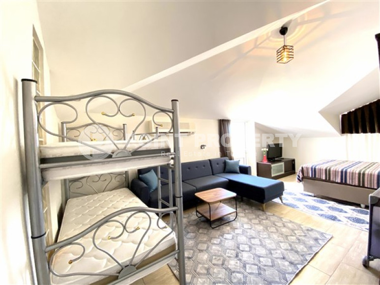 Пентхаус 4+1 в районе Оба на аренду для большой семьи в 300 м от моря.-id-4583-фото-17