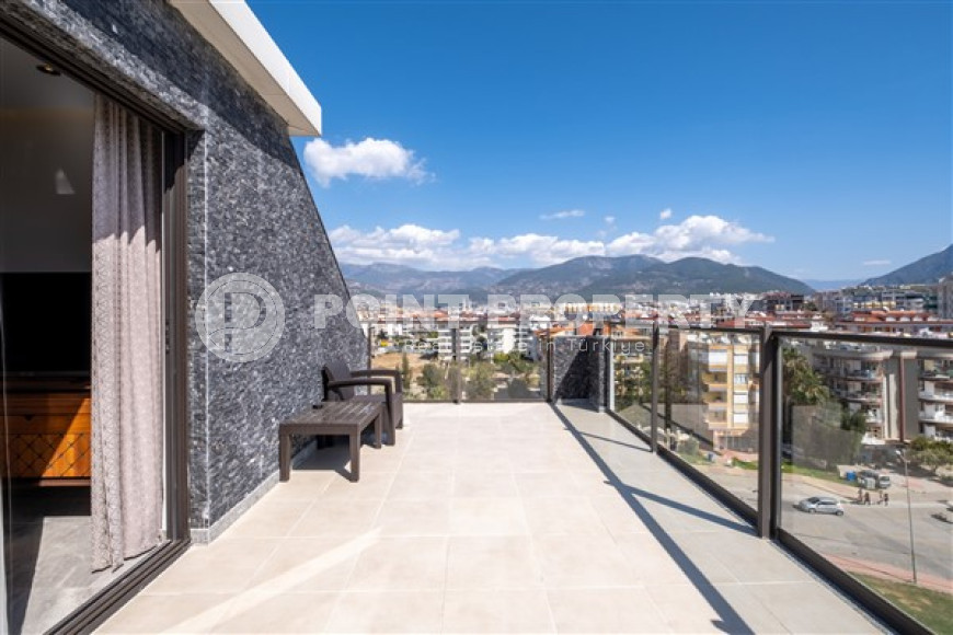 Панорамный дуплекс на 5-м этаже с мансардой в 300 метрах от пляжа и набережной в районе Оба.-id-4598-фото-13