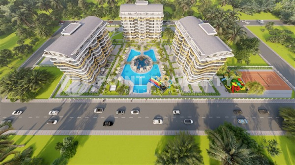 Двухкомнатные и трёхкомнатные апартаменты 45 - 111 м2 в новой резиденции, район Окурджалар-id-4613-фото-7