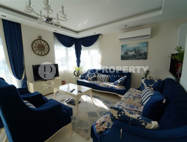 Меблированный дуплекс-пентхаус 3+1, 185м², с видом на море в районе Кестель, Аланья-id-1379-фото-3