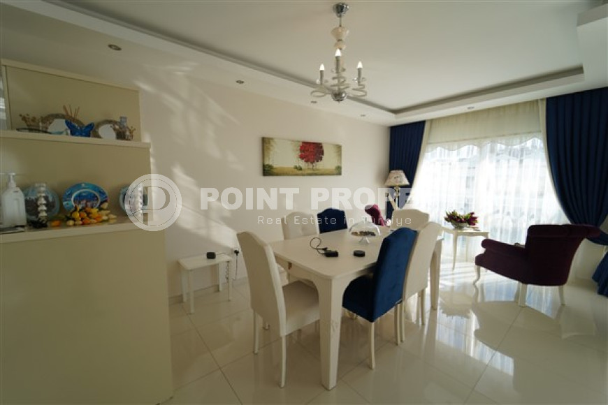 Меблированный дуплекс-пентхаус 3+1, 185м², с видом на море в районе Кестель, Аланья-id-1379-фото-5