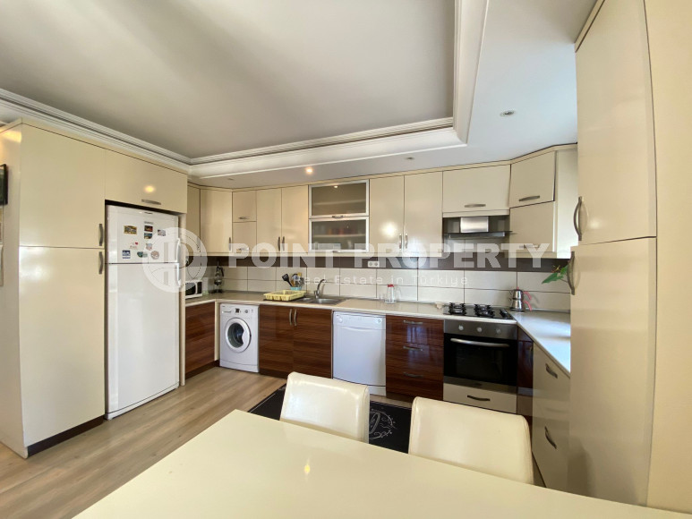 Трехкомнатная квартира на аренду в резиденции с бассейном в районе Махмутлар, Алания.-id-4618-фото-4